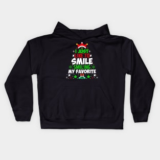 I Just Like To Smile Smiling Is My Favorite Kids Hoodie